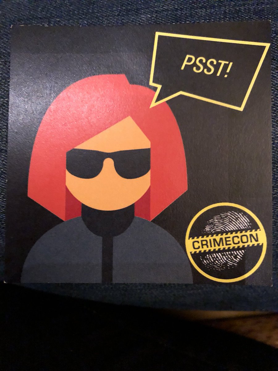 somecolor's tweet photo. Hey! @CrimeCon2018 #CCInformant https://t.co/hQnz0BhSUM