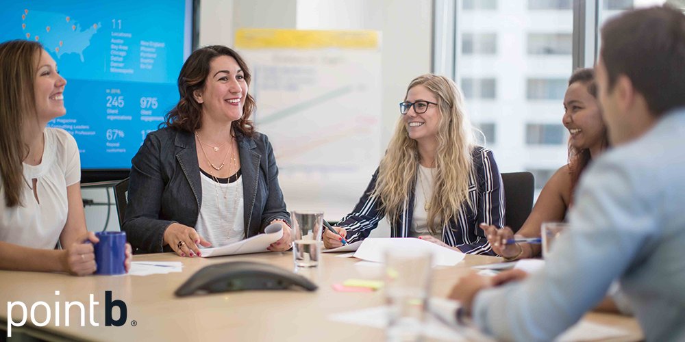 PointB's tweet photo. Did you hear? @TheMuse featured Point B as one of 25 amazing companies hiring right now. Join our team! https://t.co/RE3NsoVUfx https://t.co/FP3kZfWMum