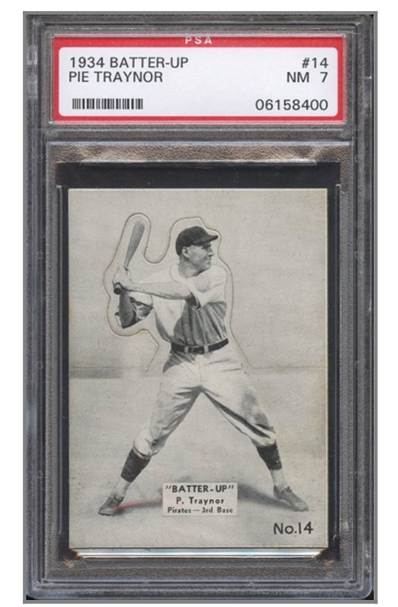 SiriusCards's tweet photo. Have a piece of Pie in our latest auction! Bidding ends May 10th https://t.co/tSjASTZ7xO

#sportscards #bidding #auction #pie #funtimes #1934 #graded #goodies https://t.co/BFWkCrMm18