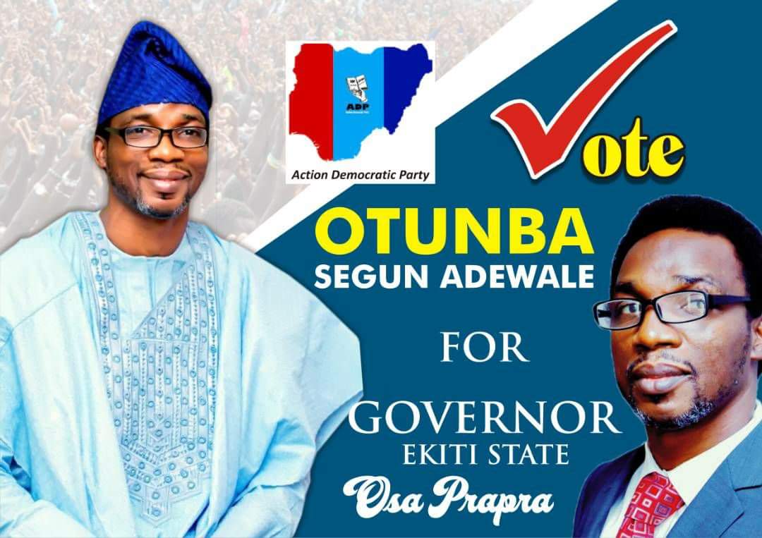 OSAprapra's tweet photo. If APC can not conduct peaceful primaries, how can they conduct a state peacefully.

Get you PVC and Vote against PDP and APC.

#VoteADP #VoteOSA #Ekiti2018 #Ekiti https://t.co/5UpGXwO0sv