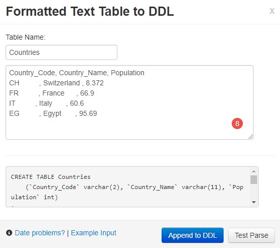 FranckPachot's tweet photo. When you want to teach the SQL basics, showing variants on the major commercial and open source RDBMS, @sqlfiddle with its 'Text to DDL' is awesome 👍 https://t.co/EgTZgzYLZx