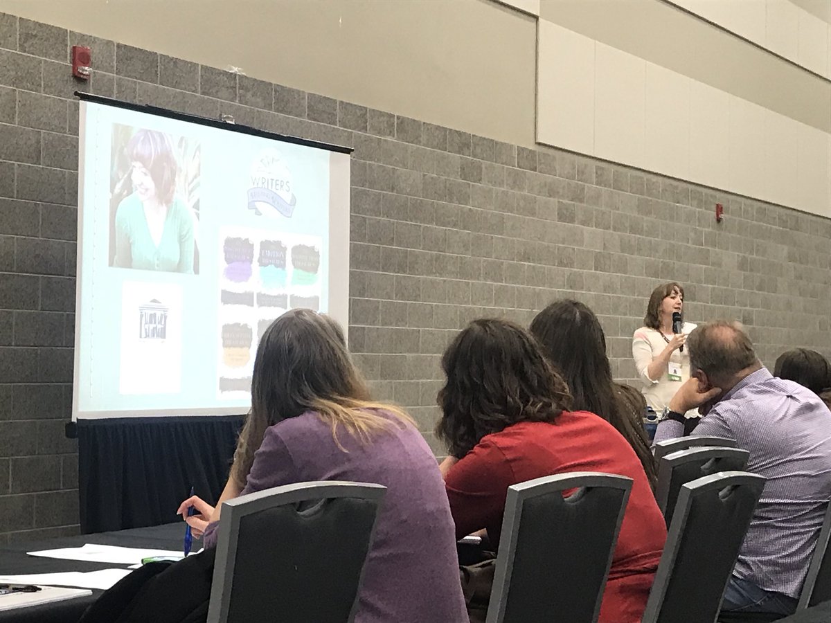 IpunaBlack's tweet photo. Excited for @beccapuglisi class! #Storymakers18 #authorsIRL https://t.co/KQzYWOSLlJ