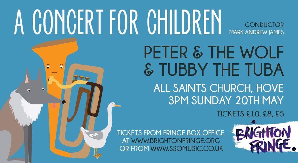 ssomusic's tweet photo. Tickets are selling fast for our @brightonfringe concerts TWO WEEKS TODAY! So best to book the remaining ones now to avoid disappointment. #sso25 #kids #shostakovich https://t.co/kWKPzBkJQf