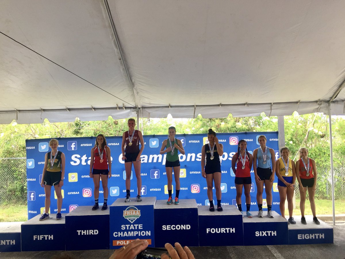 NicevilleTrack's tweet photo. Maddy Kish is the State Champion in the Pole Vault. Great job Maddy!! @bamabigboi205 @Jwlafollette @CoachWebb1337 @SethSnwfdn https://t.co/8hpDHo4Ggf