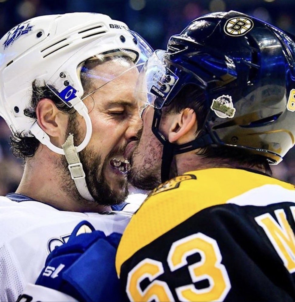 NHLPlayerUnsafe's tweet photo. The keeper of the cup has announced that in the unlikely event the Bruins were to win the Stanley Cup, Brad Marchand will not be allowed to lick the Cup, rather he’ll have to kiss it like a normal human. https://t.co/Zbx8aHUCAI