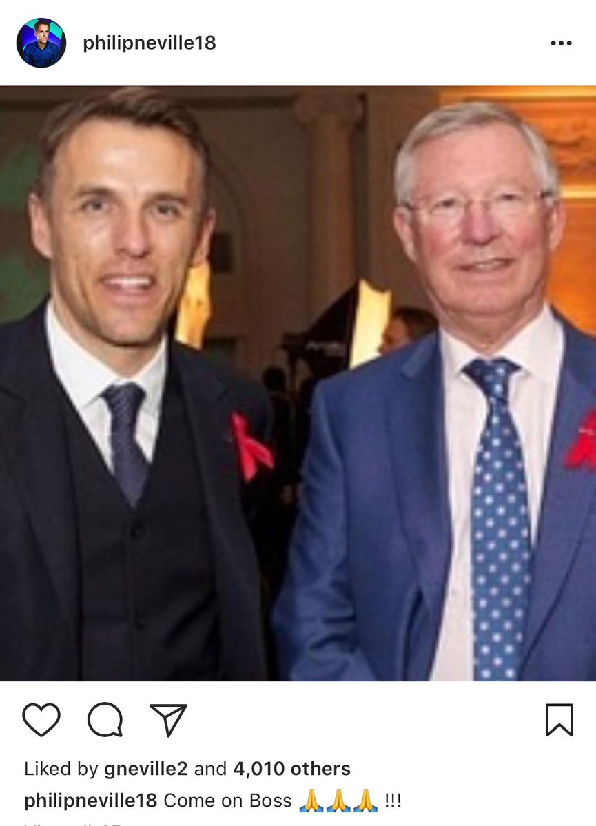 manutd_emp's tweet image. P Neville: “Come on Boss 🙏🙏🙏” #mufc [Ig]