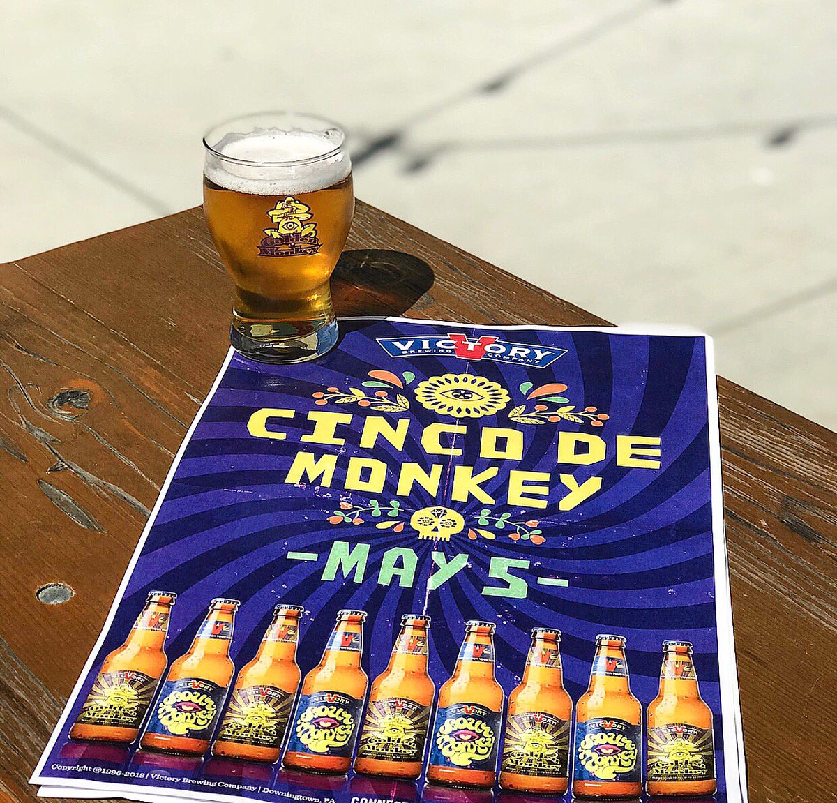 VictoryBeer's tweet photo. Today’s a good day. #CincoDeMonkey #RespectTheMonkey https://t.co/1K8n580dD6