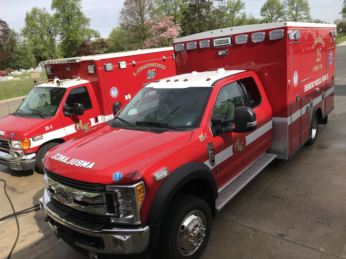 Bath day for AMB251 and MIC253. Clean ambulances are happy ambulances.
#LFC25 #LongwoodFireCompany #AMB251 #ambulance #MICU253 #mobileintensivecareunit