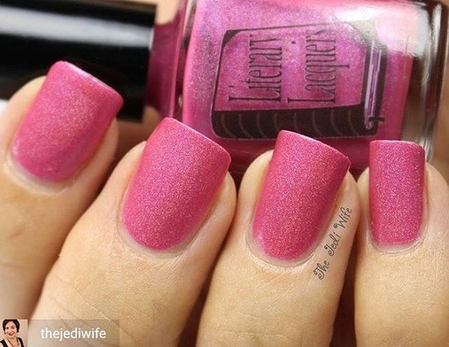 LiteraryLacquer's tweet photo. Regrann from @thejediwife -  Sharing an oldie but a goodie that popped into my feed. This beautiful pink polish is Miss Bennett by @literarylacquers. I need to dig this out when I get home! #indiepolish #literarylacquers #missbennett #prideandprejudice #… https://t.co/j7JEuB3f0S https://t.co/150tQ4ZDbM