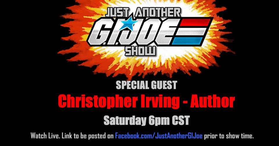cobraisland_com's tweet photo. https://t.co/316Sss5R1t Tele-Vipers Report: Just Another G I Joe Show Welcomes Special Guest Christopher Irving https://t.co/h0aONQTzve @JAGIJoeShow @DrawnWordCards @The_GIJoe_Club @JoeBattlelines #EagleForceReturns #FSS8 #JustanotherGIJoeShow #CobraIsland #CobraIsland_com https://t.co/FGIUVcH8yu