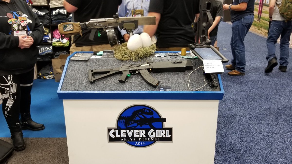 GRAAmerica's tweet photo. Stopping by the @Aklysdefense booth is always fun. Especially when you have a surprise guest stop by. CC @DLoesch showing off some #BourbonBullets https://t.co/QYmZXC0fUa