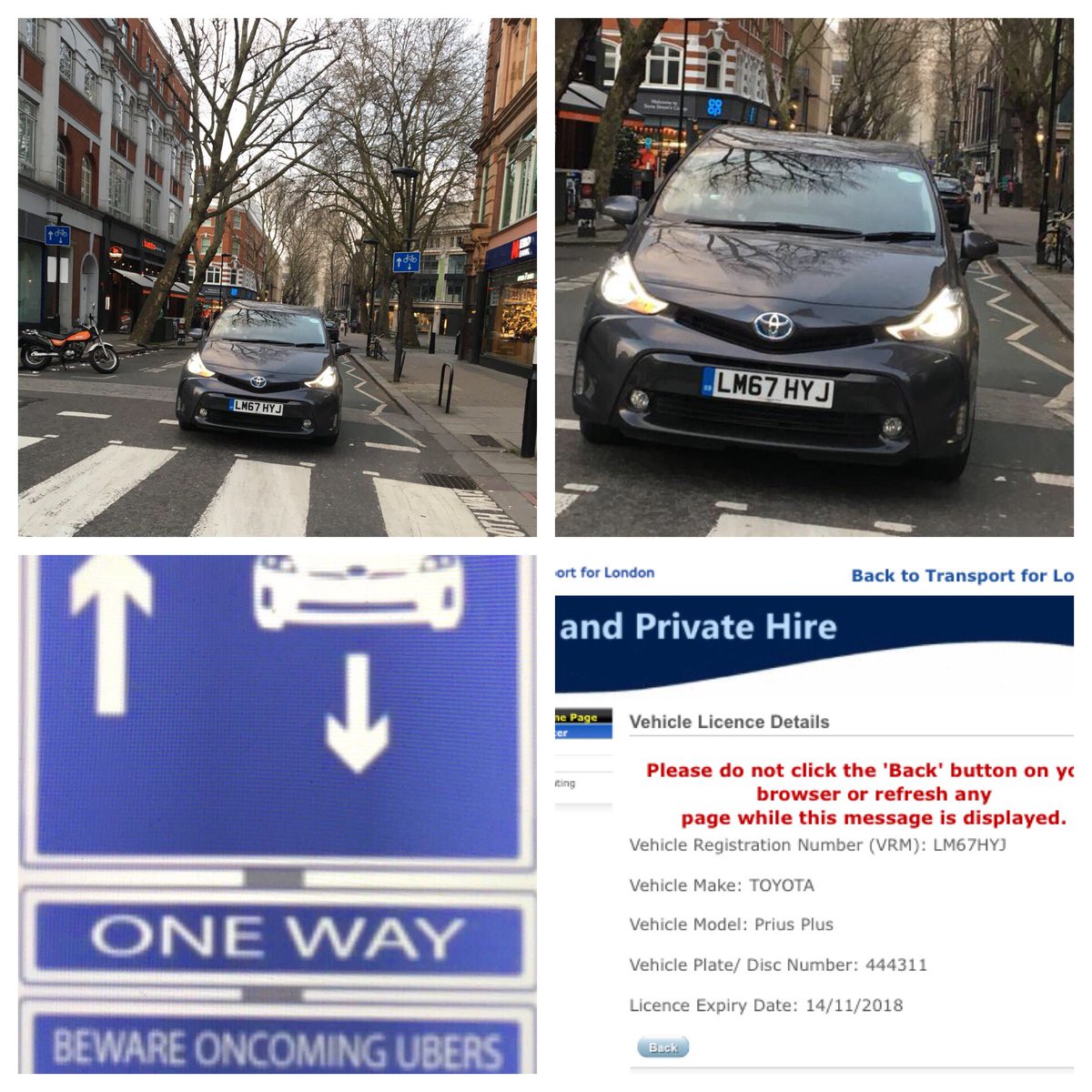 PaulDDDaughters's tweet photo. @TfLTPH Hope you had nice bank holiday !apparently Store St is now 2 way ? Another #Prius on fire ๐ฅ and one with a green roundel on its side !! #UberFire #PriusFire #bankholidayfun @MPSRTPC @LondonAssembly @CarolinePidgeon @The_LCDC @SaveTaxi @LTDAForum @ToyotaGB https://t.co/YhG7e5Enxs
