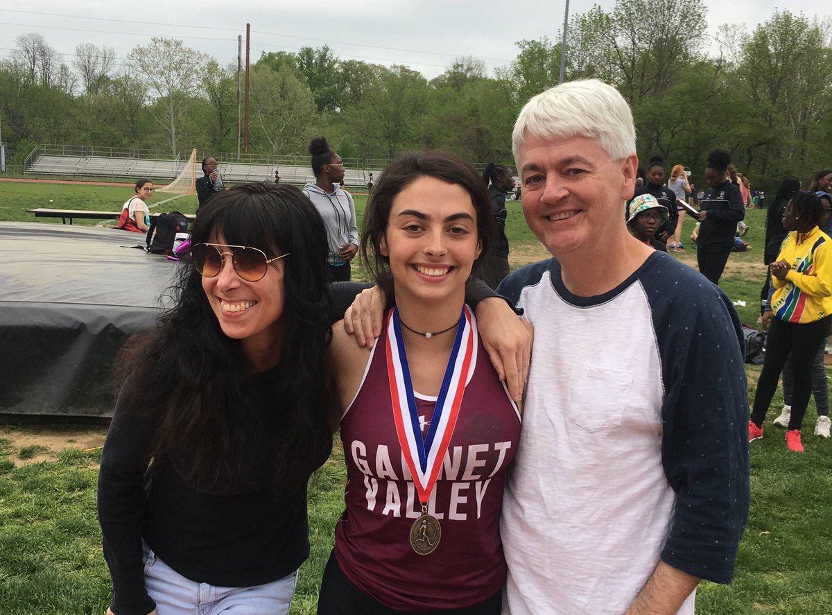 GVAthletics's tweet photo. Senior Maura Tease wins GOLD in the 300m hurdles at Delco Champs! https://t.co/XFgNiOGINv