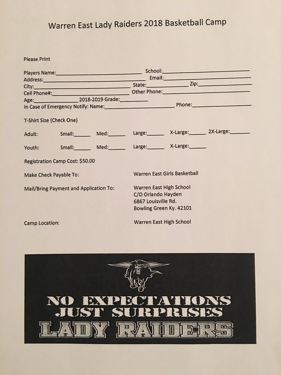 This will be a skilled camp working on the fundamentals for basketball.  Will spend the time to make kids better. 🏀 Coach “O”