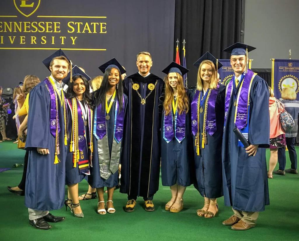 ETSUPrez's tweet photo. No. 1: By far, my favorite day of the year - Commencement! Congratulations to the ETSU Class of 2018. Godspeed and Go Bucs! #PrezTop10 #ETSUGraduation #ETSU https://t.co/qFarYiy5q7
