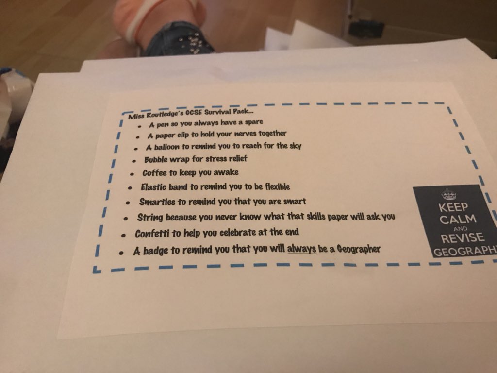 Routledge_Geog's tweet photo. I’m really going to miss my year 11 and 13 classes. Thank you to @MrsHumanities and @mrsbaker15 for sharing the idea of this fab leaving present! 🌟 #examclasses #gcse #alevel #geographyteacher #geographers https://t.co/iieKGIoke0