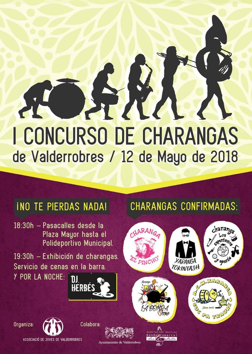valde_jove's tweet photo. Una setmama i al lío #xarangues #concursxarangues #valderrobres #matarranYA https://t.co/N72i9TR6tM