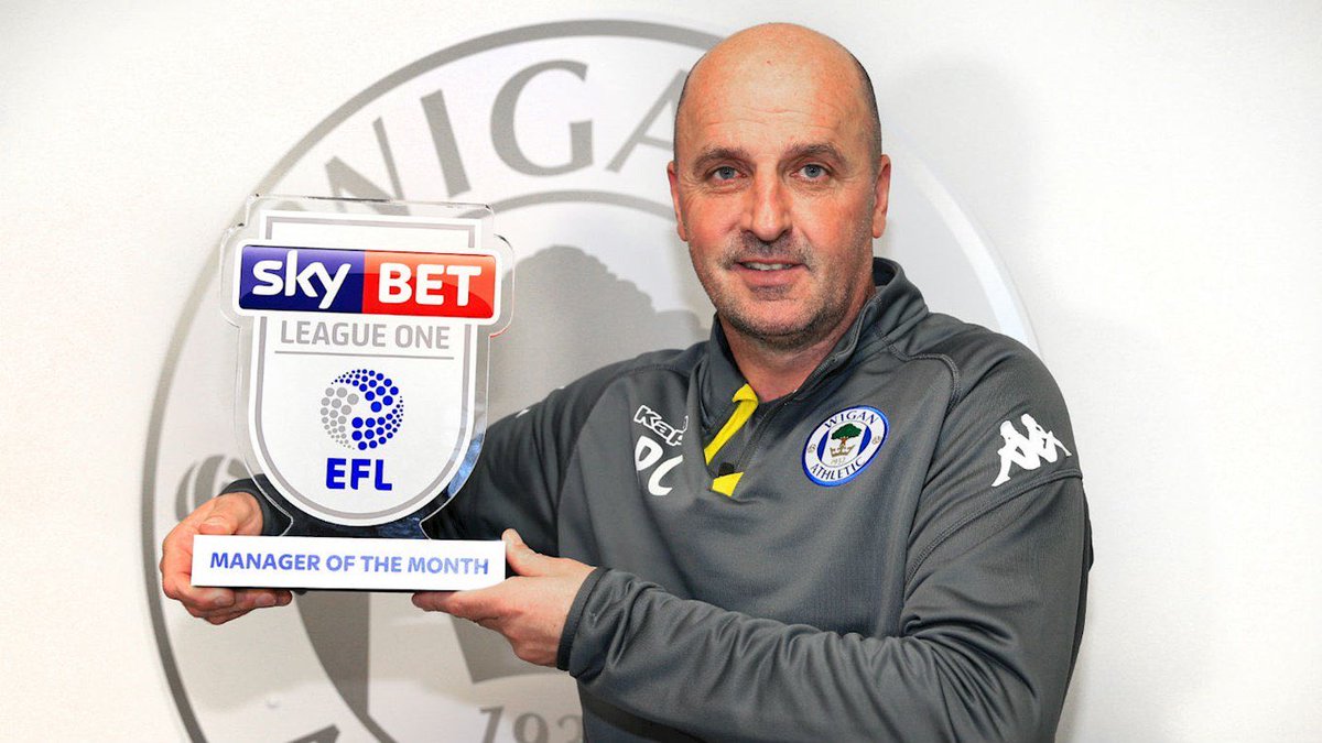 StatsChristian's tweet photo. Paul Cook #EFL record over last 5 seasons:

2013-14 League 2 winner 🏆
(#Chesterfield)

2014-15 League 1 Playoff SF
(#Chesterfield)

2015-16 League 2 Playoff SF
(#Portsmouth)

2016-17 League 2 winner 🏆
(#Pompey)

2017-18 League 1 winner 🏆
(#Wigan)

#wafc #Latics 👏🏻 https://t.co/whOs1cqArZ