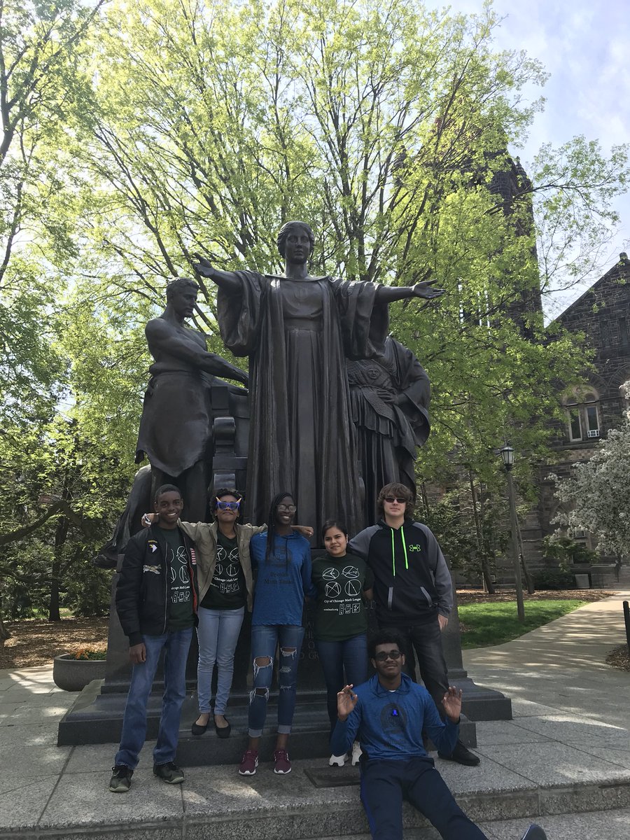 miriam_schmid's tweet photo. @BrooksMsJackson @GBrooksHS Math Team representing at ICTM Math Finals @UniversityofIl #ictmfinals #statequalifiers #saturdaysareformath https://t.co/ePOLAx8qys