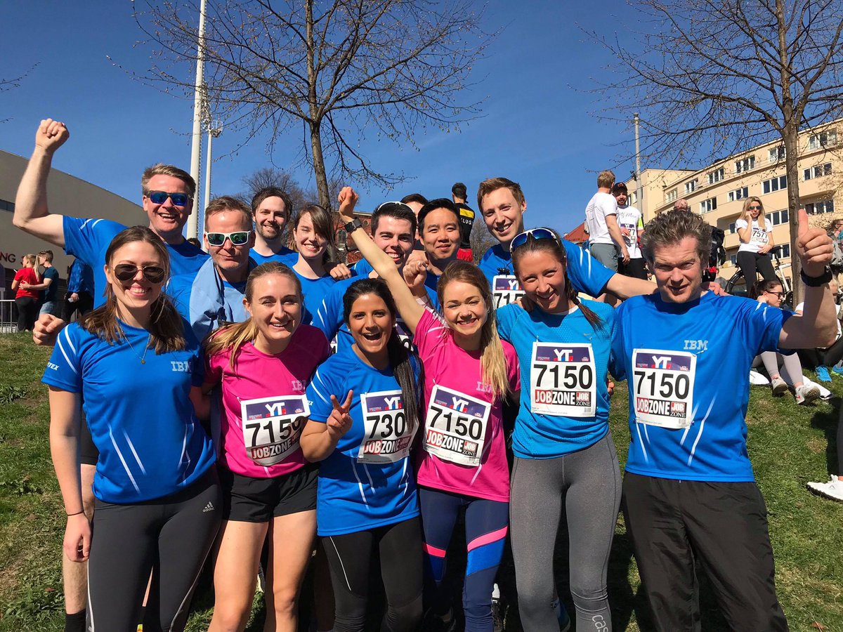 Team #IBM på #Holmenkollstafetten 🙌🏻🏃🏼‍♀️Takk for innsatsen! @IBMNorge
