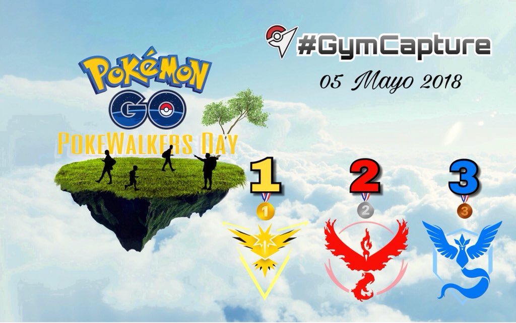 PokeGO_TGN's tweet photo. La segunda edición del #PokeWalkersDay ha vuelto a ser un éxito!!

🥇Equipo Instinto
🥈Equipo Valor
🥉Equipo Sabiduria

Enhorabuena a los ganadores y gracias a todos por participar!! 
En breve fotos del evento👍🏼

#PWD2 #GymCapture
#PokemonGo https://t.co/j4Q9SfoMNU