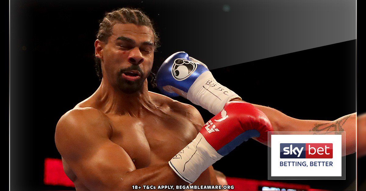 SkyBet's tweet photo. 🥊 Sum up David Haye's chances in three words. #BellewHaye2 #RepeatOrRevenge https://t.co/OOinmMhuji