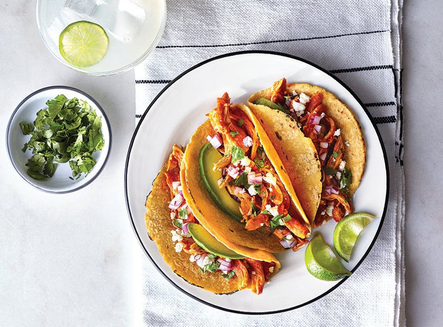 Happy #CincoDeMayo! Mr. Porter and Ms. Charles will be kicking off their fiesta with #margaritas and these tangy #tacos that combine rotisserie chicken with bright vegetables and spicy chipotle peppers in adobo. Taco-bout delicious! porterandcharlesrecipes.ca