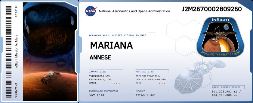 marianaadn's tweet photo. Ya Via a Marte!! Gracias @NASA  @NASAInSight por hacerme parte de este proyecto!! https://t.co/pS9hzBdKZt