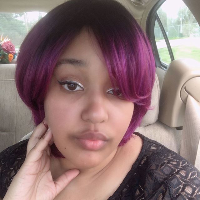 LolaMTucker's tweet photo. Work ready. Really feeling this short purple do. What do you think?? {don’t mind my naked lips, there’s some #jefreestarcosmetics #unicornblood waiting for me}
.
.
.
.
.
.
#makeup #makeupjunkie #makeupaddict #makeupaddiction #wannabeMUA #makeupofinsta #m… https://t.co/DXwNtfxgDx https://t.co/5Dv8HnS1UK