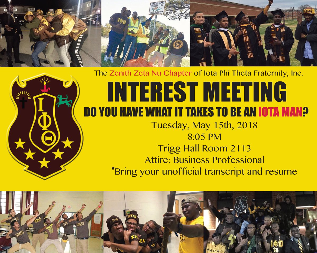 UMES_Iotas's tweet photo. Do you think you got what it takes to be an Iota Man? Come on out on May 15th & see if you got what it takes to be apart of theLatest And Greatest Fraternity On The Yard
💪🏼🐎🏹 #IotaPhiTheta #ShoreOWtlaws #IPT63
#UMES #UMES18 #UMES19
#UMES20 #UMES21 https://t.co/mYfPbHcHbx