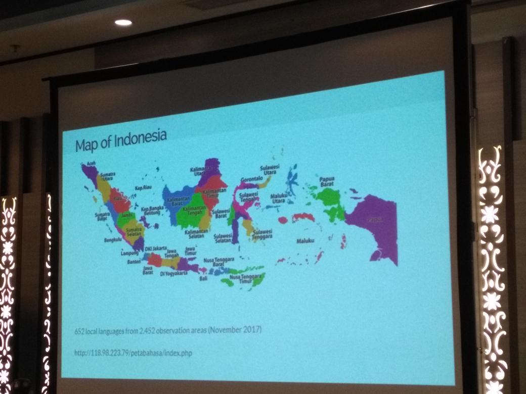 pd_w's tweet photo. 652 local languages in Indonesia. For their surveys, government workers have to hike across mountain ranges and through jungle. It's a challenge to bring these languages to Wikipedia! https://t.co/brOJY4FEZT