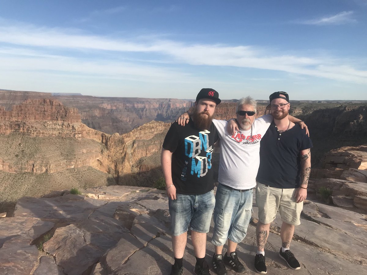 Had an awesome day today at grand canyon with my dad and brother