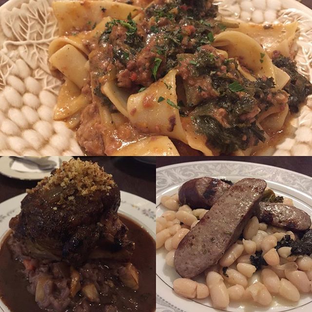 Great food tonight <a href="/grassonas/">Grassona's Italian</a> - classical Italian comfort food with a twist - pappardelle bolognese/milk braised meats/roasted kale/tomato (the addition of roasted kale was great), braised pork shank ossobucco/root vegetable risotto/pickled mustard gremo… ift.tt/2jyQ2pH