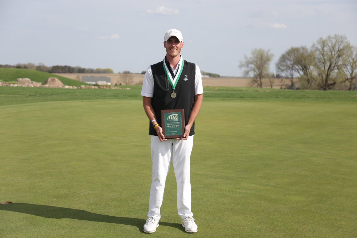 AmerRiversConf's tweet photo. Congratulations to Tanner Randall of @WartburgMGolf on earning medalist honors at the 2018 @IIACathletics Men's Golf Championships. Randall is now the record holder of the #IIACmgolf 72-hole score at 285 (75-71-69-70)! https://t.co/0magzKs66l