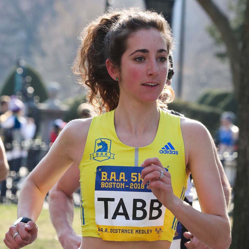 RunTeamBAA's tweet photo. Good luck to #TeamBAAs @ElainaTabb, who will race the @usatf Half Marathon Championships in Pittsburgh tomorrow! Elaina’s personal best half marathon is 1:12:29, set earlier this year. She also represented the USA at the 2018 IAAF World Half Marathon Champs. Good luck Elaina! https://t.co/mS7RSLxRsI