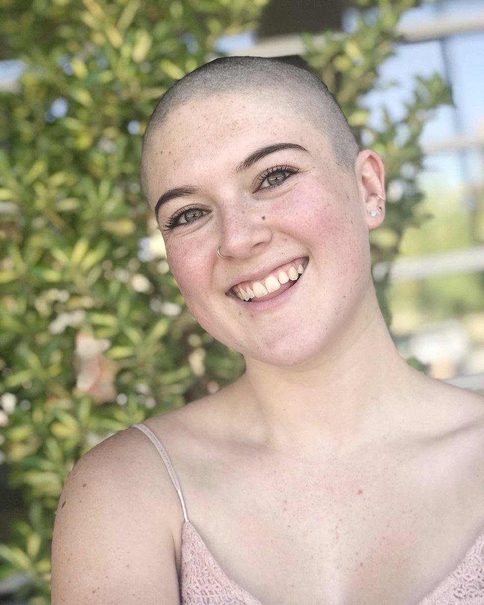 SHOUT OUT to our beautiful sister Milana who shaved her head for <a href="/StBaldricks/">St. Baldrick's Foundation</a> today! We are proud of you <a href="/lalalana_/">a lana</a>  💛💛