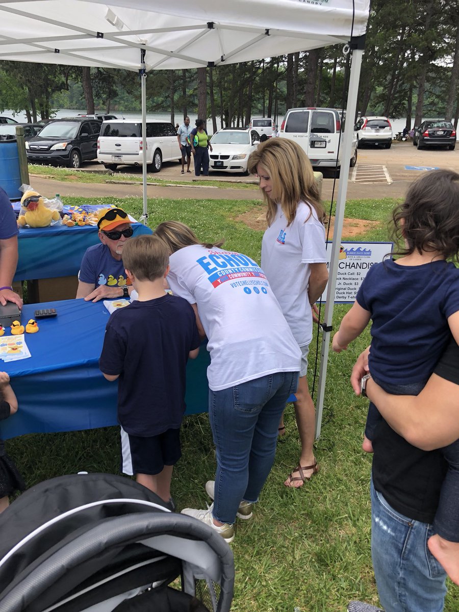 Spent my Saturday campaigning, going door-to-door and attending the Boys and Girls Club’s Rubber Duck Derby. We live in a great community, folks! #StandWithShelly