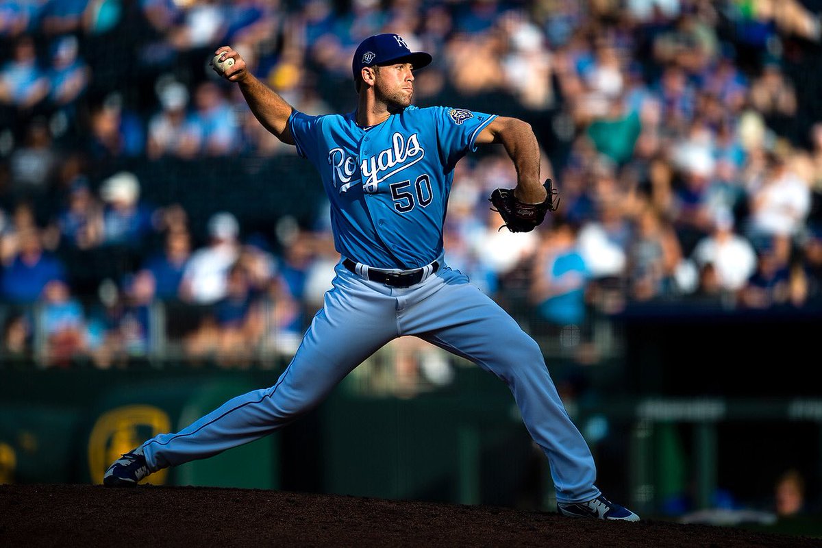 Royals's tweet photo. Dream come true. Jason Adam was #RaisedRoyal, and today he made his Major League debut at #TheK. 👏 https://t.co/fDR0AF2InF