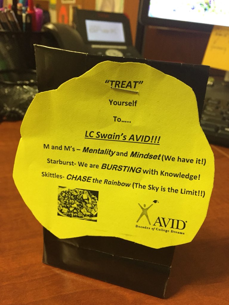 The_Heart_of_It's tweet image. Thank you, Mrs. Rolle &amp;amp; AVID Students for our “sweet” treat! 🍬What a great way to end our #AVIDAwarenessWeek! #ThisIsAVIDPalmBeach @jamesthomas3601 @MsColleenCarney