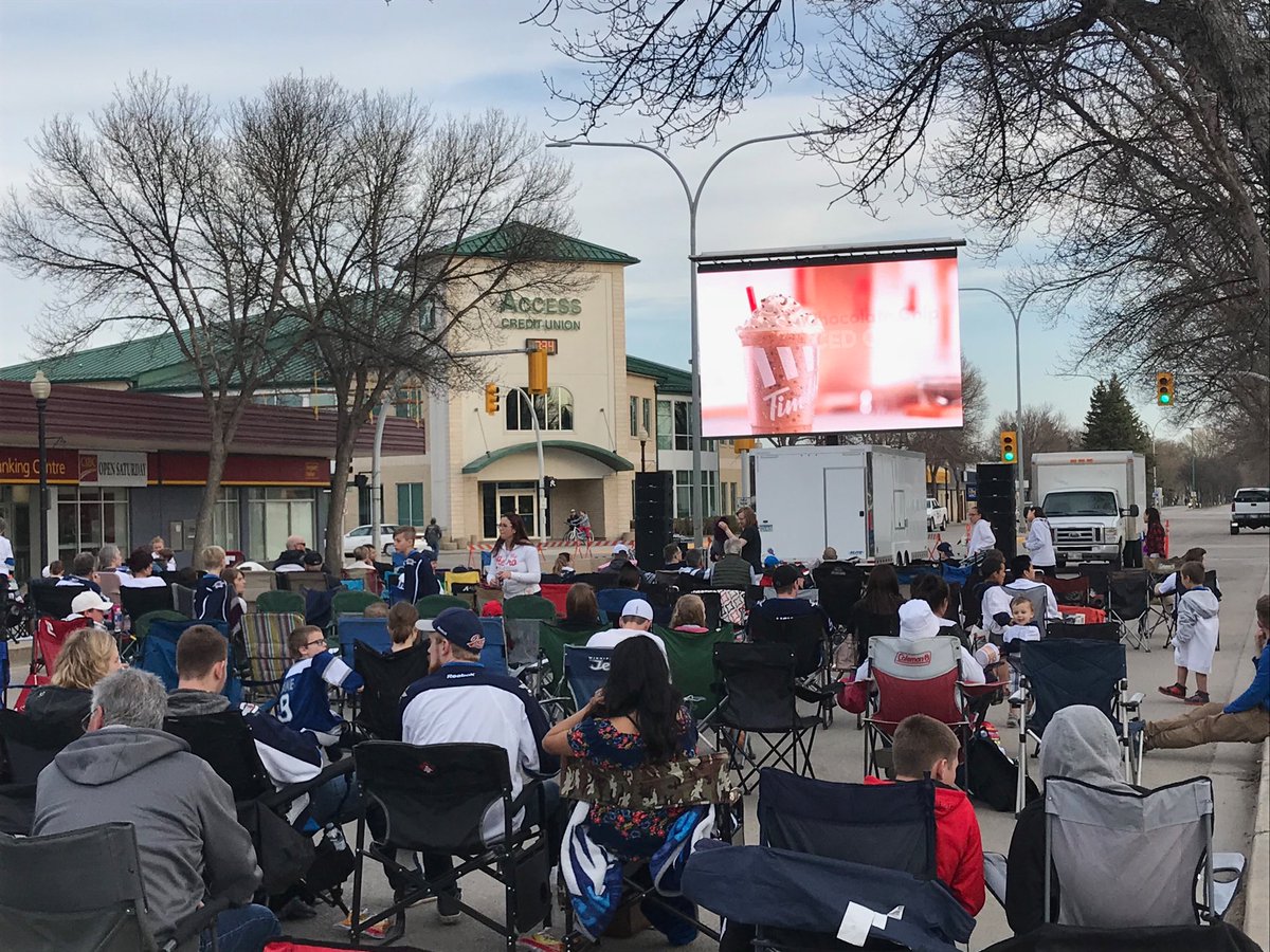 HeatMasterss's tweet image. How cool is this? We’ll be showing Game 5 on Main St, Winkler!