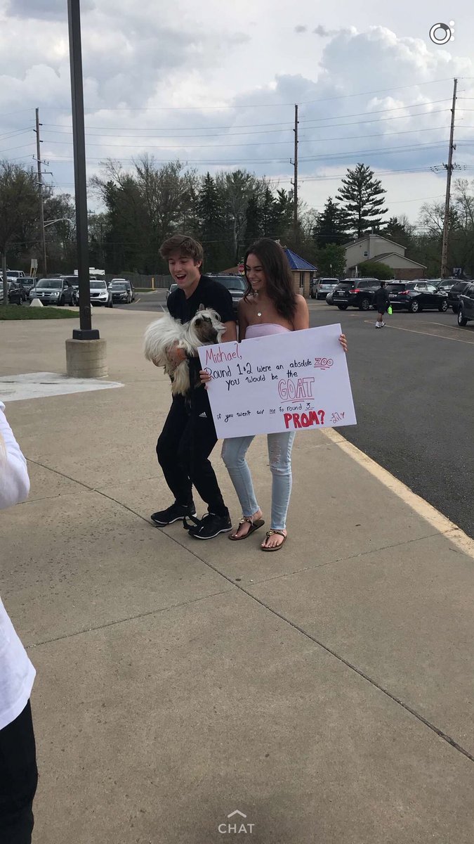 BHHS FLATposals (@bhpromposals18) on Twitter photo This promposal is definitely an unfor-goat-able one! π Congrats Lilly and Michael!! π <a href="/lilswanson00/">Lilly Swanson</a> <a href="/mtremonti30/">Michael tremonti</a> This promposal is definitely an unfor-goat-able one! π Congrats Lilly and Michael!! π <a href="/lilswanson00/">Lilly Swanson</a> <a href="/mtremonti30/">Michael tremonti</a>