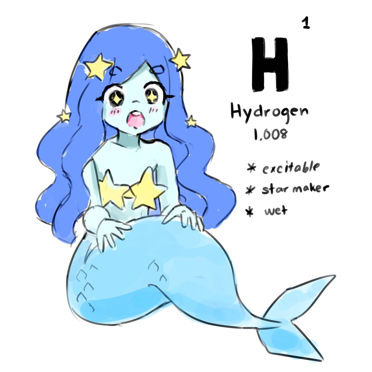 Let's start with Hydrogen!* excitable* star maker* wet #oneelementperworkout