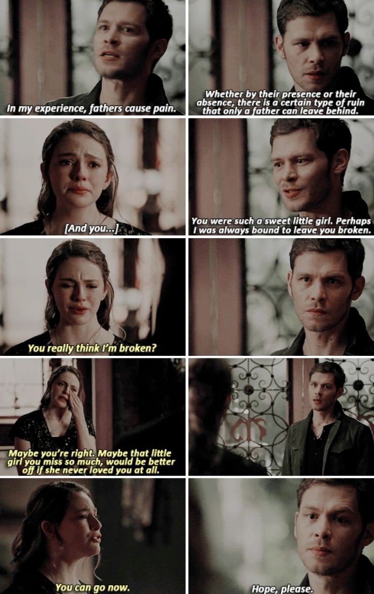 Hope Mikaelson No Twitter Fighting With Parents Always Hurts Specially When You Feel Like They Don T Care About You Or Love You Anymore Sometimes You Even Start To Feel Guilty For That