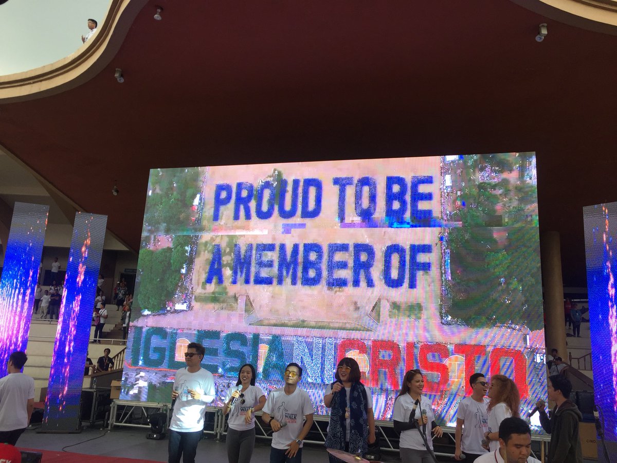 LOOK: Iglesia Ni Cristo attempts to set a new world record for the longest human sentence: “Proud to be a member of Iglesia Ni Cristo.” @cnnphilippines