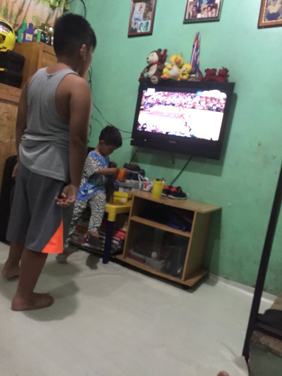 ArielSerrantes's tweet photo. Cavs All the way! Kobe Deleon and Jeriel Serrantes supporting cavs and Jordan Clarkson! #NBAONABSCBN https://t.co/fpMM92XKRN