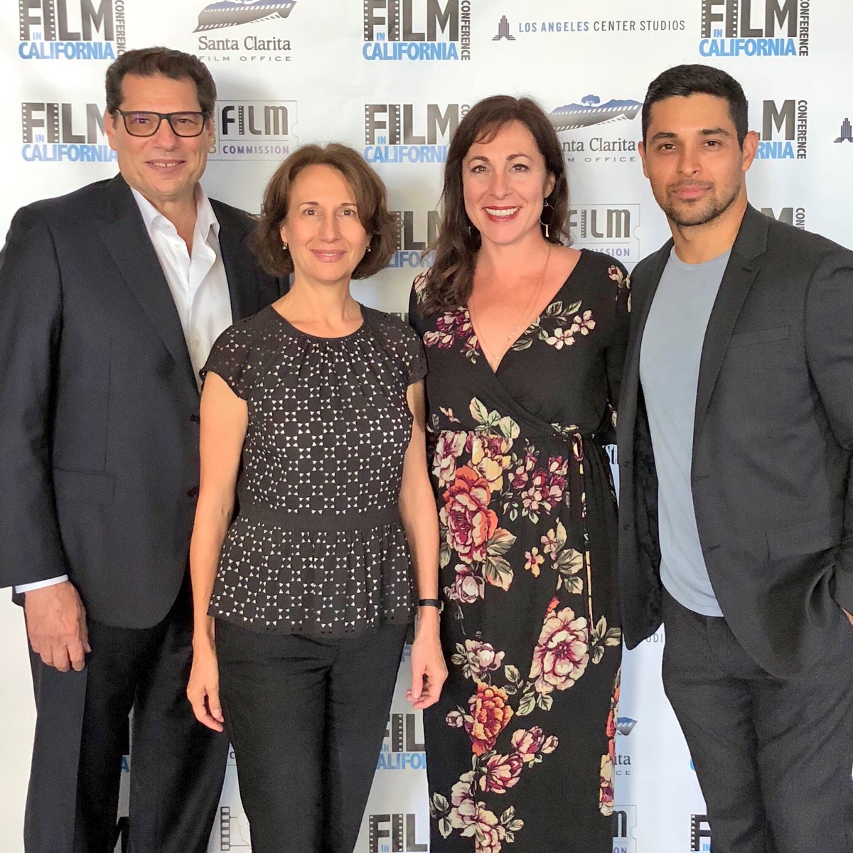 Golden Slate Award Honoree Mark Horowitz, <a href="/FilmCalifornia/">California Film Commission</a>’s Amy Lemisch, <a href="/FLICSCA/">Film Liaisons in California Statewide</a>’s Cassandra Hesseltine, and Golden Slate Award Presenter <a href="/WValderrama/">Wilmer Valderrama</a>! Congratulations, and thank you everyone for a great day! 🎬 #FICC18 #FilmCA