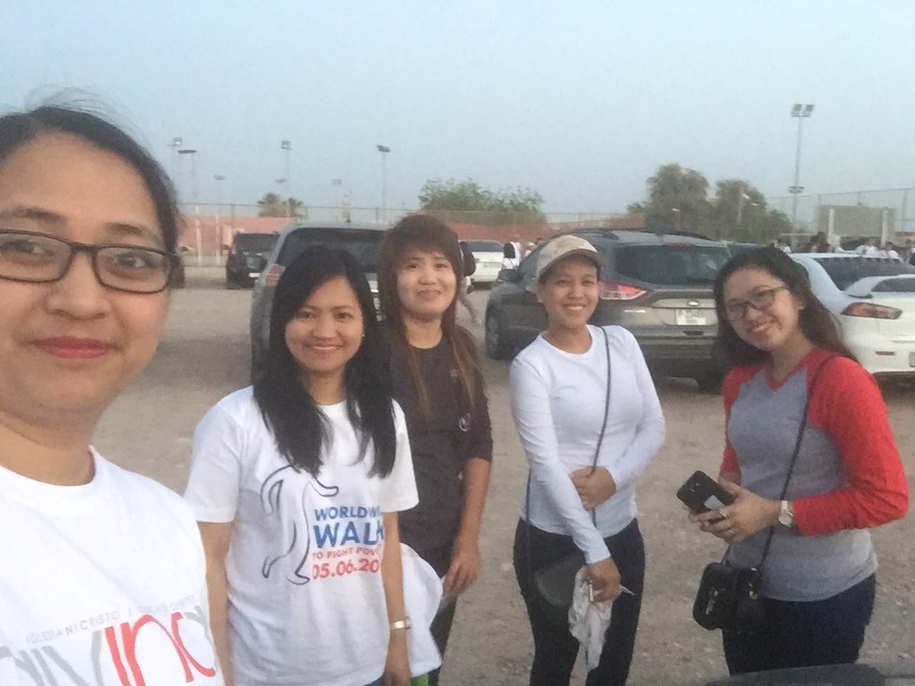 dreq05's tweet photo. Always one with the Church administration #INCwalktofightpoverty https://t.co/vKuRZNHAc9