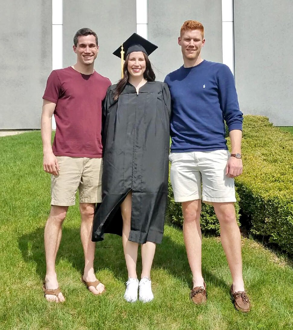 c_parmenter's tweet photo. Huge shout-out to my mom for getting all three kids through the first stage of higher education. 🎓 https://t.co/I2jyO8c2A9