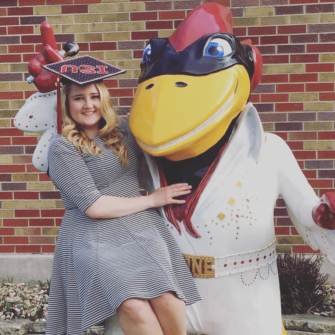 thedanceavenue's tweet photo. Congratulations to TDA Alumni and Instructor, Kelsey Warfield on her graduation from Iowa State University today! Pretty sure she had the best graduation cap too! Way to go!! #weloveyoukelsey #booisthebest #tdafamily https://t.co/c3w1rZ6law
