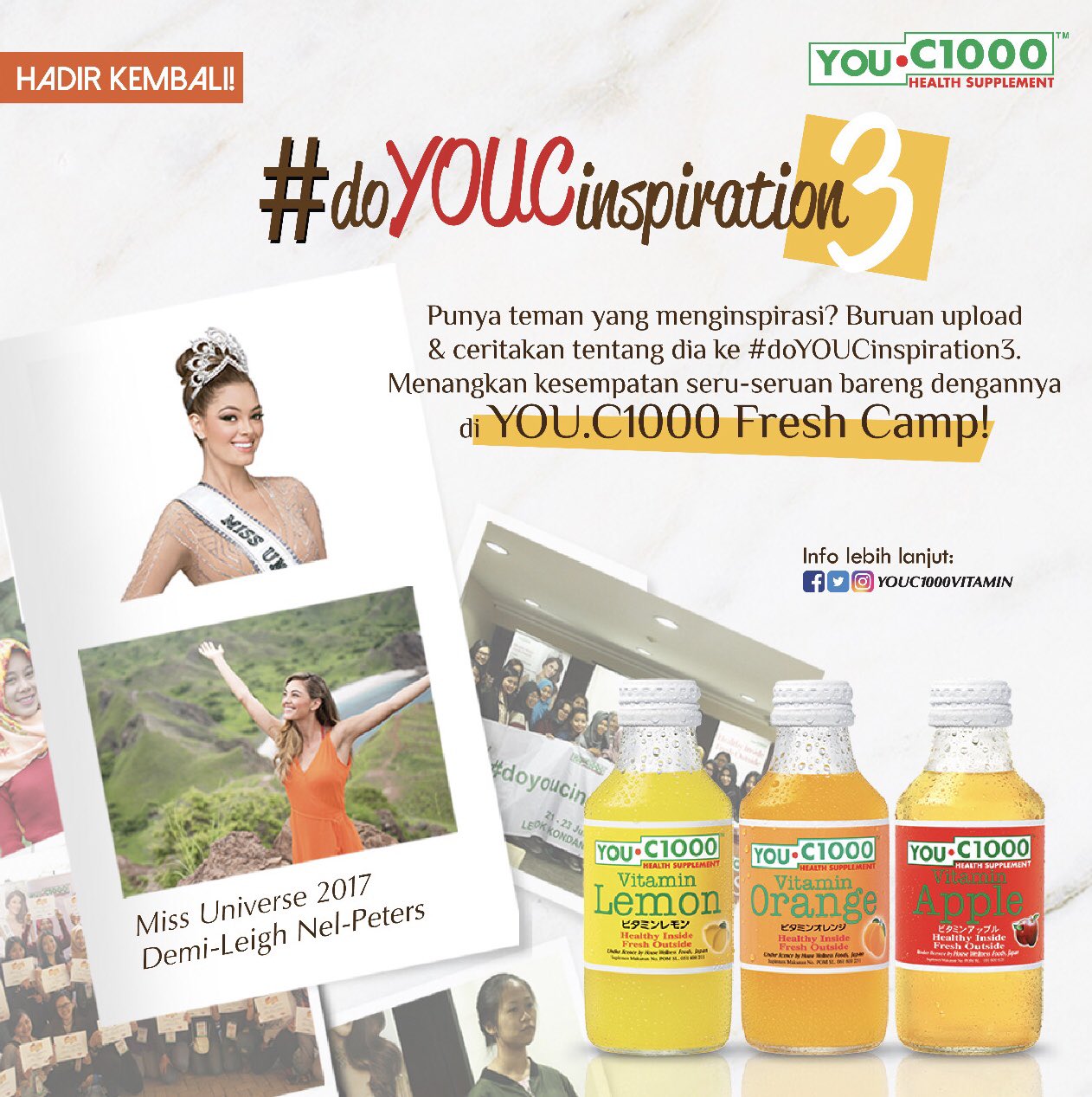 Youc1000 Vitamin Hi Girls Event Tahunan You C1000 Vitamin Kembali Lagi Nih Dengan Konsep Yang Beda Dan Tentunya Makin Seru Siap Ini Caranya T Co Xkjmshmgkx T Co Gwguh3jlvp Youc1000 Vitamin Hi Girls Event Tahunan You C1000 Vitamin Kembali Lagi Nih Dengan Konsep Yang Beda Dan Tentunya Makin Seru Siap Ini Caranya T Co Xkjmshmgkx T Co Gwguh3jlvp